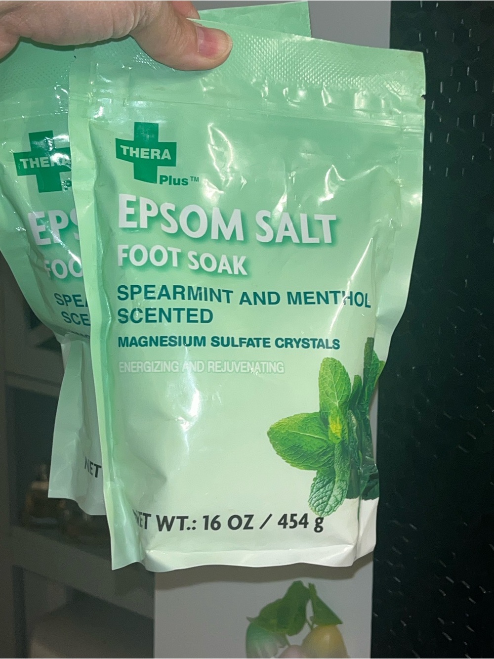 Thera Plus Epsom Salt Foot Soak Spearmint & Menthol x2